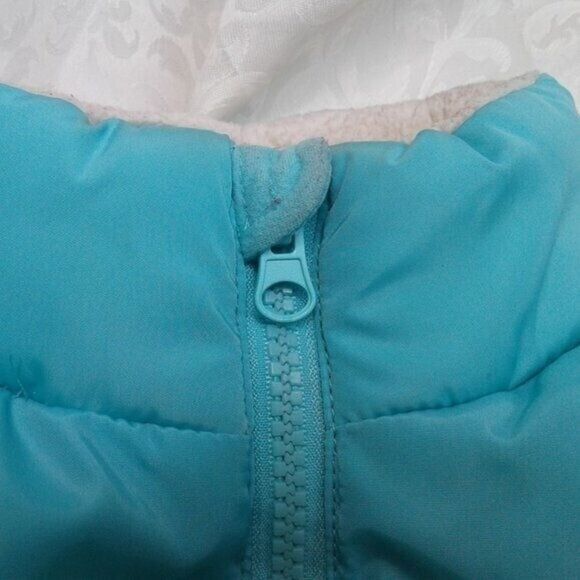 Cat & Jack Puffer Coat Jacket Girls Size XS 4/5 Purple Pink NeonYellow Blue Warm - Picture 10 of 15